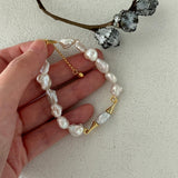 Moustache Baroque Pearl Bracelet - Gembea Jewelry