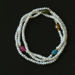 Multi-layer Pearl Color Stone Beaded Bracelet gembea jewelry