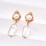 Gembea Jewelry Natural Baroque Pearl Drop Earrings