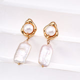 Gembea Jewelry Natural Baroque Pearl Drop Earrings