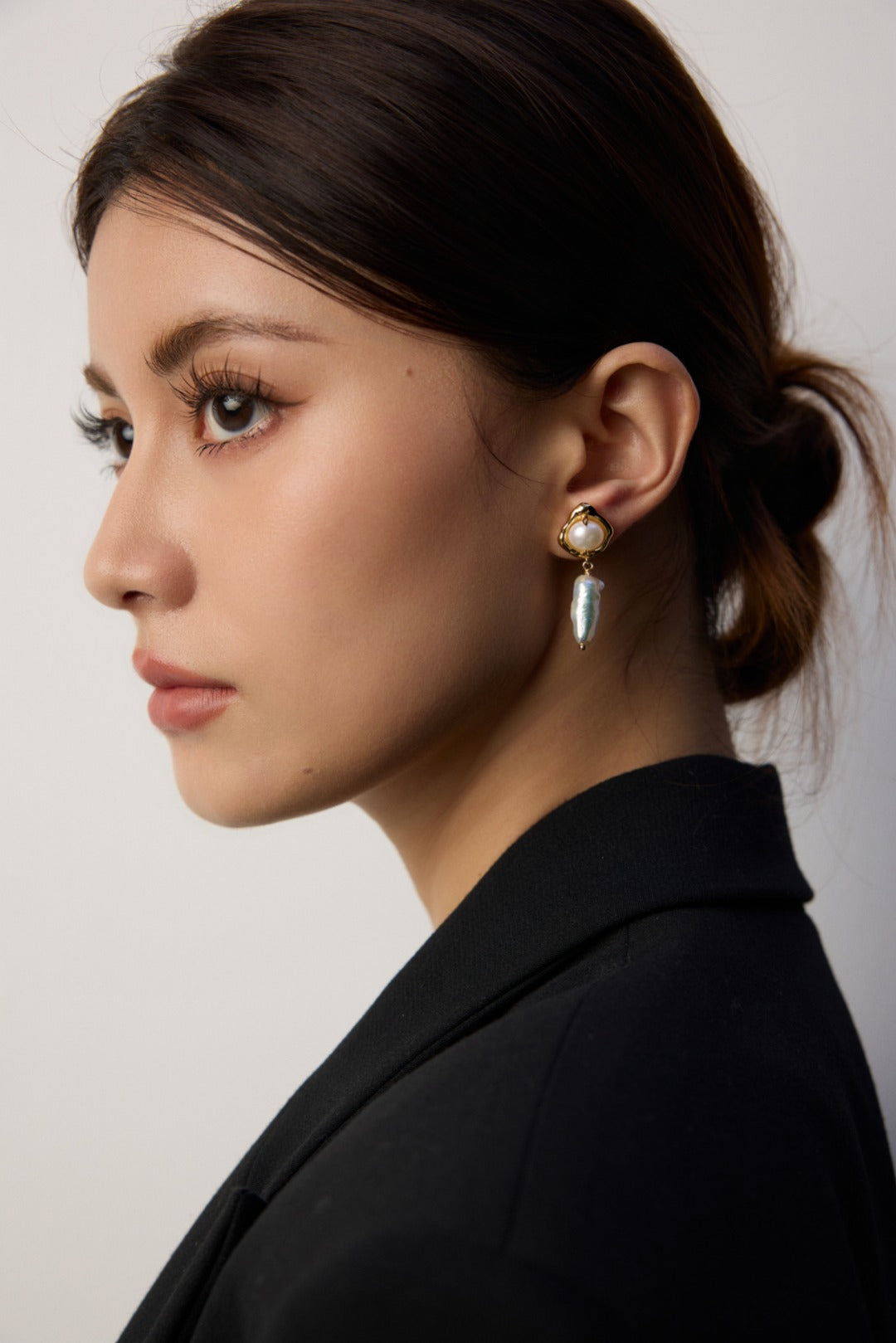 Natural Baroque Pearl Drop Earrings Gembea Jewelry
