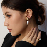 Natural Baroque Pearl Drop Earrings Gembea Jewelry