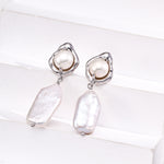 Gembea Jewelry Natural Baroque Pearl Drop Earrings
