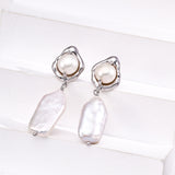 Gembea Jewelry Natural Baroque Pearl Drop Earrings