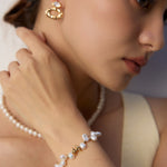 Natural Freshwater Pearl Beaded Bracelet Gembea jewelry