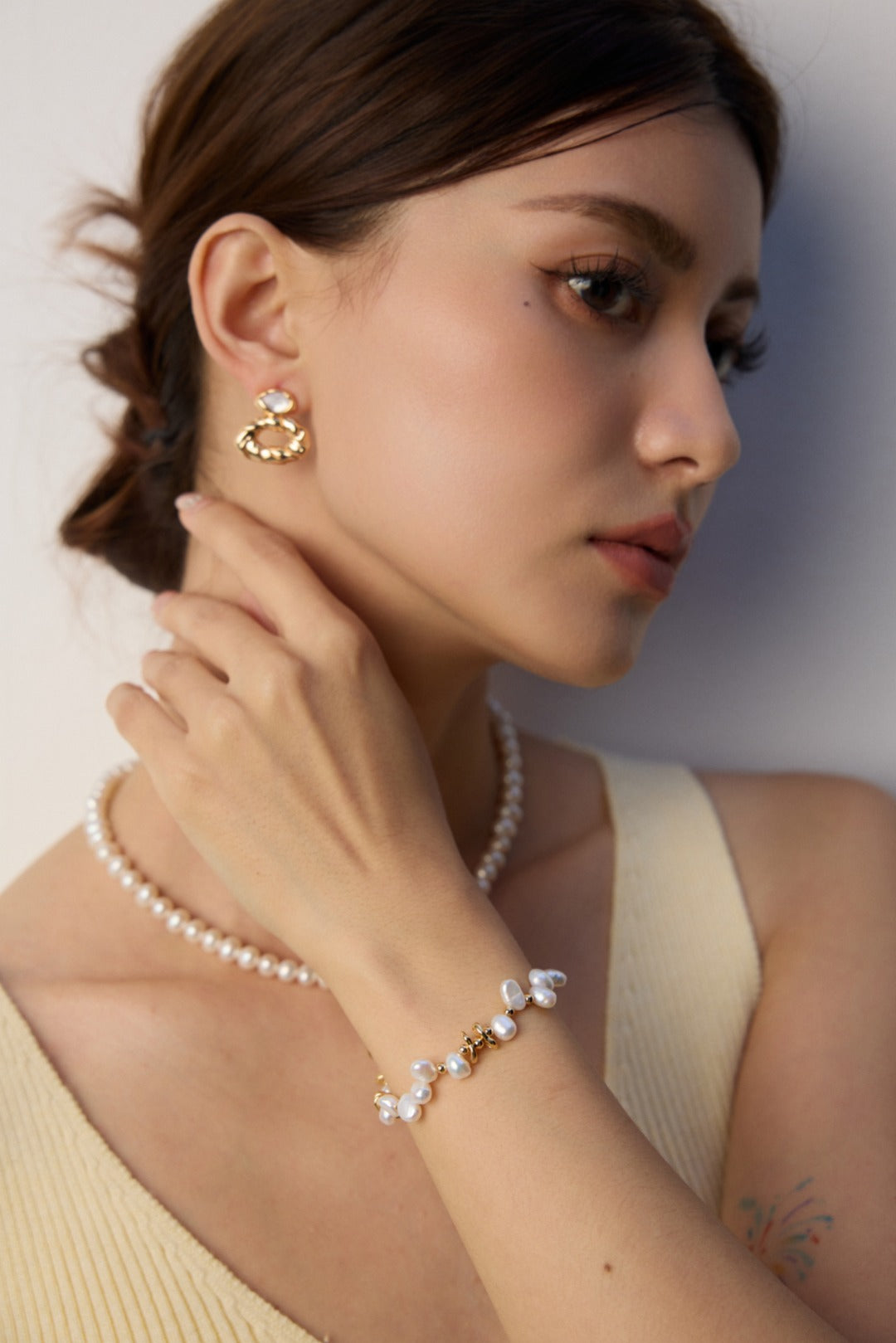 Natural Freshwater Pearl Beaded Bracelet Gembea jewelry