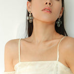 Natural Mother of Pearl Lilac Earrings - Gembea Jewelry