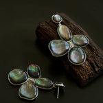 Natural Mother of Pearl Lilac Earrings - Gembea Jewelry