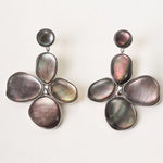 Natural Mother of Pearl Lilac Drop Earrings gembea jewelry