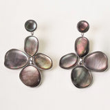 Natural Mother of Pearl Lilac Drop Earrings gembea jewelry