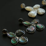 Natural Mother of Pearl Lilac Earrings - Gembea Jewelry