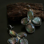 Natural Mother of Pearl Lilac Earrings - Gembea Jewelry
