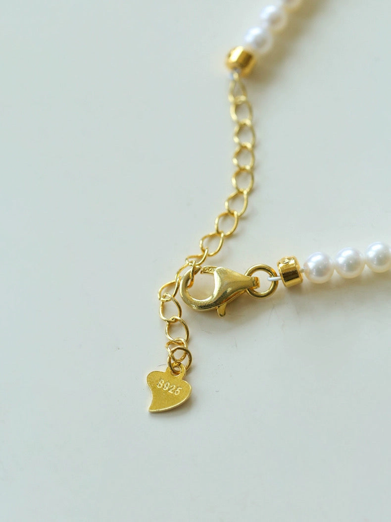 Natural Pearl Beaded Bracelet 3.5-4MM gembea jewelry