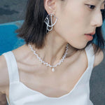 Classic Misplaced Pearl Necklace - Gembea Jewelry