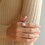 Multilayer Sterling Silver Pearl Ring - Gembea Jewelry