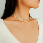 Spring Heartbeat Snake Bone Chain Necklace - Gembea Jewelry