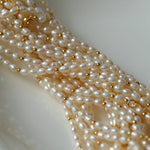 Vintage 26 Letter Pearl Necklace - Gembea Jewelry