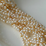 Vintage 26 Letter Pearl Necklace - Gembea Jewelry