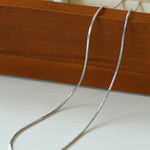 Simple Snake Bone Chain Necklace - Gembea Jewelry