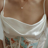 Love and the City C Model Chain Pearl Necklace - Gembea Jewelry