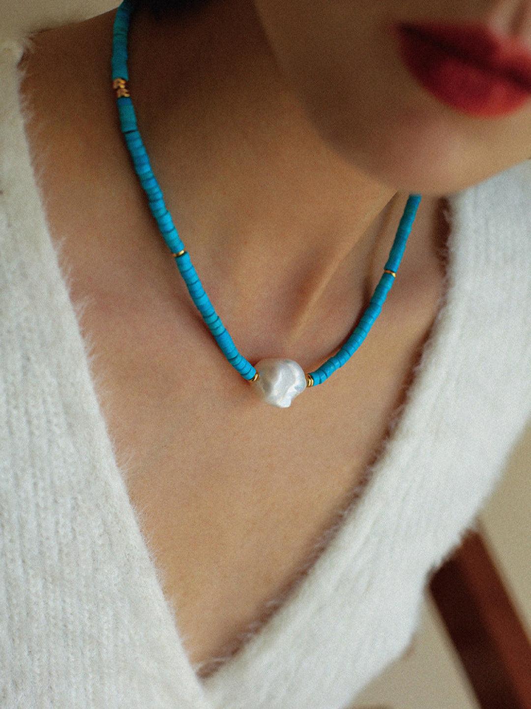 Sea's Embrace Series Baroque Pearl Necklace - Gembea Jewelry