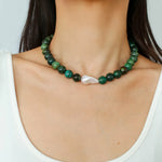 Baroque Pearl African Turquoise Beaded Necklace