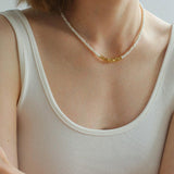 Simple Mini Pearl Beaded Necklace - Gembea Jewelry