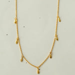 Overlay Chain Drop Choker Necklace - Gembea Jewelry