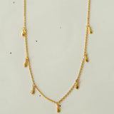 Overlay Chain Drop Choker Necklace - Gembea Jewelry