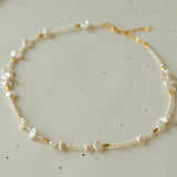 Simple Freshwater Rice Pearl Necklace - Gembea Jewelry