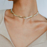 Spring Heartbeat Snake Bone Chain Necklace - Gembea Jewelry