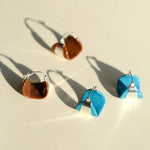 Simple Enamel Glaze Curved Hoop Earrings - Gembea Jewelry