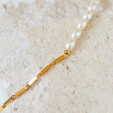 Gembea Jewelry Y-shaped Pearl Chain Necklace