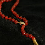 Red and Green Agate Snake Necklace - Gembea Jewelry
