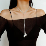 Twist Chain Baroque Pearl Necklace - Gembea Jewelry
