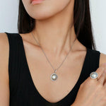 Seawater Mabe Pearl Pendant Necklace - Gembea Jewelry