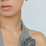 Oval Tiger Eye Stone Black Agate Earrings - Gembea Jewelry