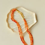 Gembea Jewelry Mini Green Orange Agate Necklace