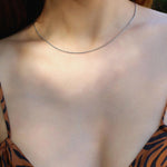 Simple Snake Bone Chain Necklace - Gembea Jewelry