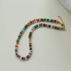 Sea's Embrace Series Stone Shell Necklace - Gembea Jewelry