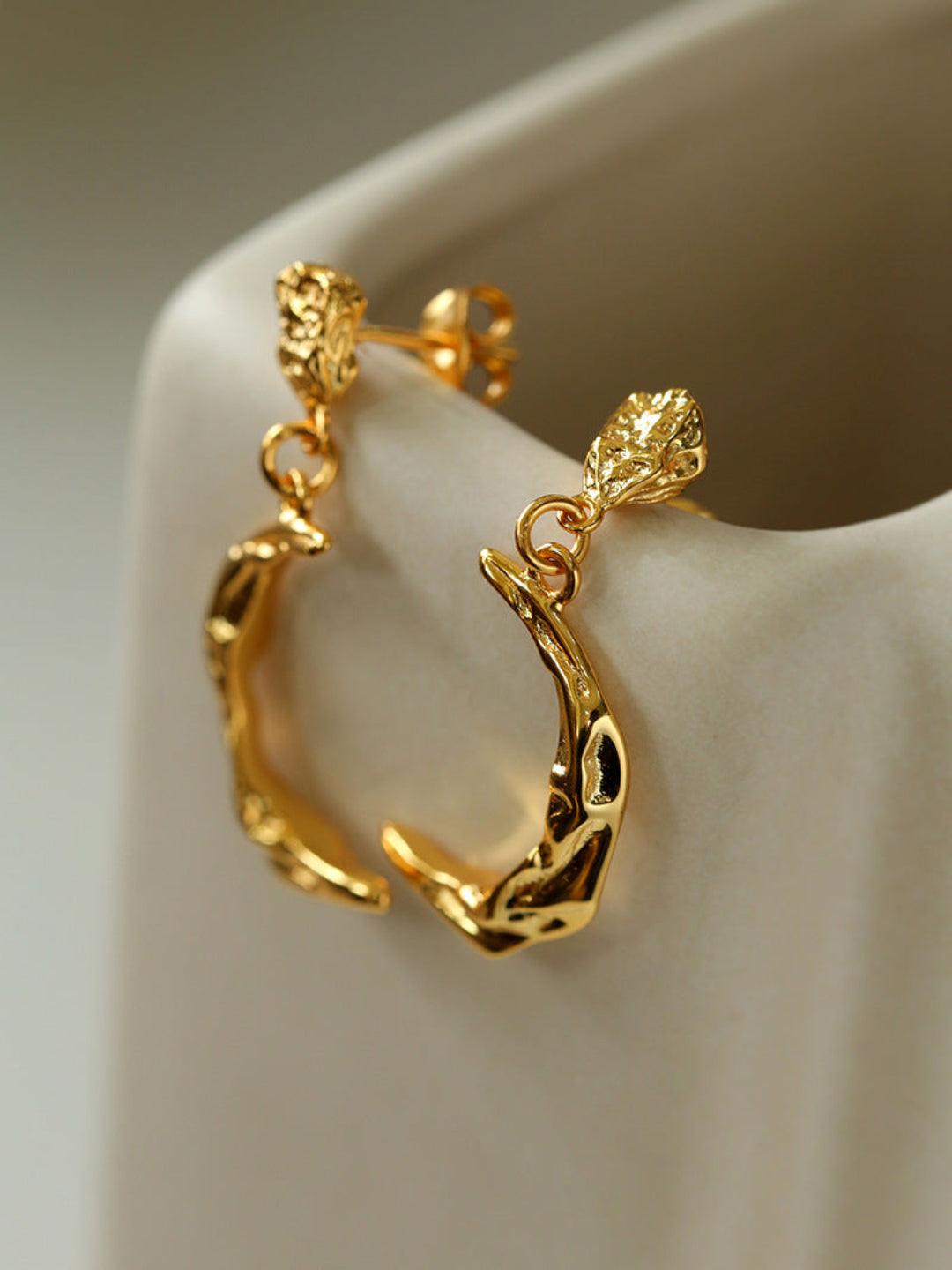 S925 Silver Moon Drop Earrings - Gembea Jewelry