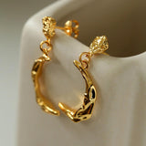 S925 Silver Moon Drop Earrings - Gembea Jewelry