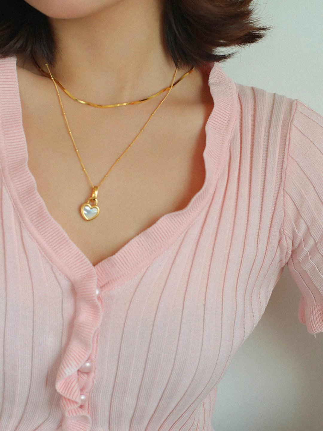 Love Lock Chain Necklace - Gembea Jewelry