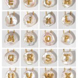 Petal Baroque Pearl 26-Letter Earrings - Gembea Jewelry