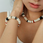 Sea's Embrace Mother of Pearl Beaded Bracelet