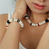 Sea's Embrace Mother of Pearl Beaded Bracelet
