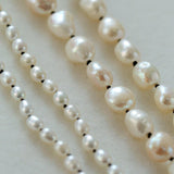 Baroque Rice Pearl Beaded Necklace - Gembea Jewelry