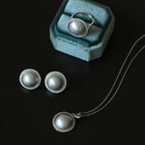 Seawater Mabe Pearl Pendant Necklace - Gembea Jewelry