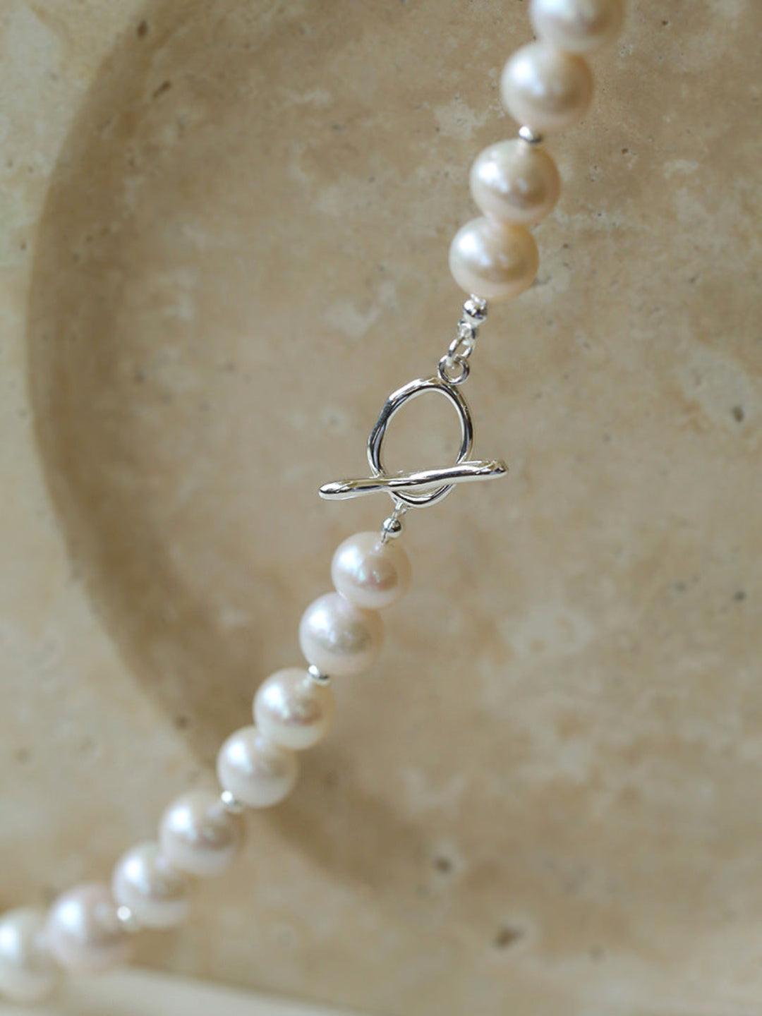 Round Baroque Pearl Beaded Necklace - Gembea Jewelry