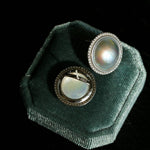Seawater Mabe Pearl Stud Earrings - Gembea Jewelry